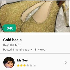 Gold heels